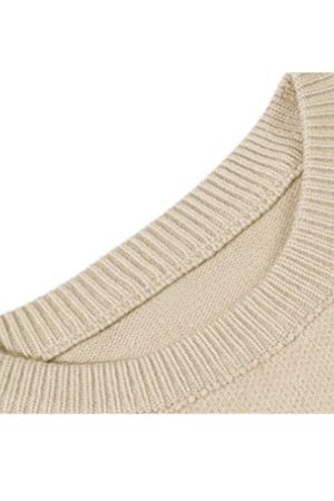 Style Core Aesthetics, New Style Trends Banana Letter Loose Knit Sweater