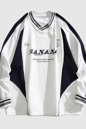 Style Core Aesthetics, New Style Trends BANANA Varsity Jacket