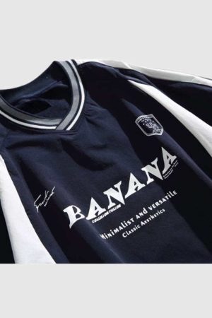 Style Core Aesthetics, New Style Trends BANANA Varsity Jacket