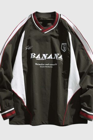 Style Core Aesthetics, New Style Trends BANANA Varsity Jacket