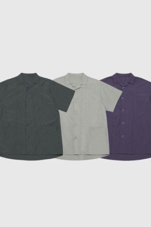 Style Core Aesthetics, New Style Trends Basic Solid Color Shirts