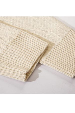 Style Core Aesthetics, New Style Trends Bear & Argyle Pattern Stitching Cardigan Sweater