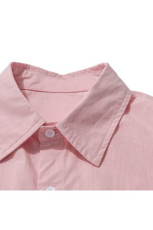 Style Core Aesthetics, New Style Trends Bear Patchwork Shirts