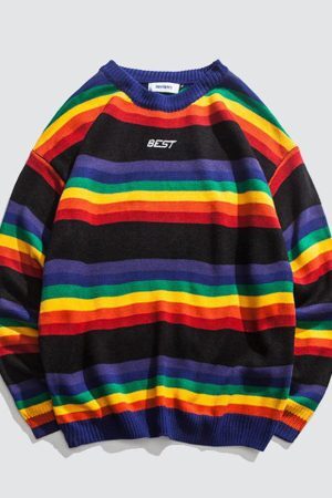 Style Core Aesthetics, New Style Trends Best Rainbow Sweater