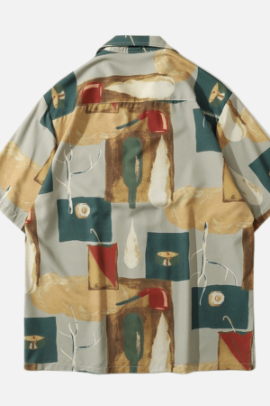 Style Core Aesthetics, New Style Trends Bottle Oil Painting Shirt