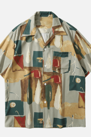 Style Core Aesthetics, New Style Trends Bottle Oil Painting Shirt