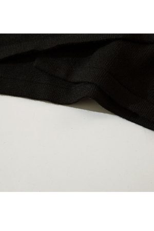 Style Core Aesthetics, New Style Trends Bow Irregular Turndown Collar Knit Crop Top