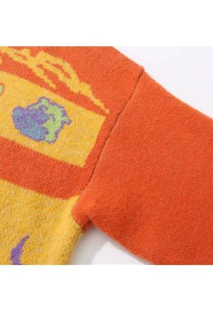 Style Core Aesthetics, New Style Trends Brave Heart Print Sweater