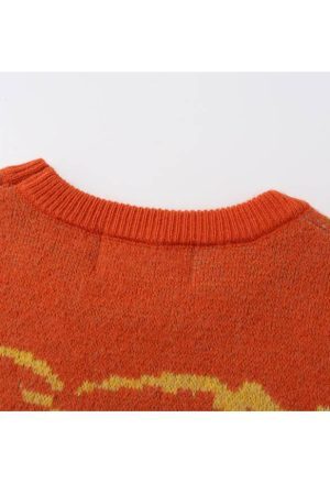 Style Core Aesthetics, New Style Trends Brave Heart Print Sweater