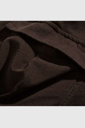 Style Core Aesthetics, New Style Trends Brown Casual Utility Shirt