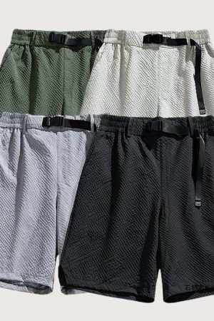 Style Core Aesthetics, New Style Trends Bubble Check Cargo Shorts