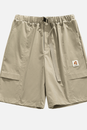 Style Core Aesthetics, New Style Trends Buckle Belt Cargo Shorts
