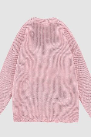 Style Core Aesthetics, New Style Trends Building Pattern Knit Sweater