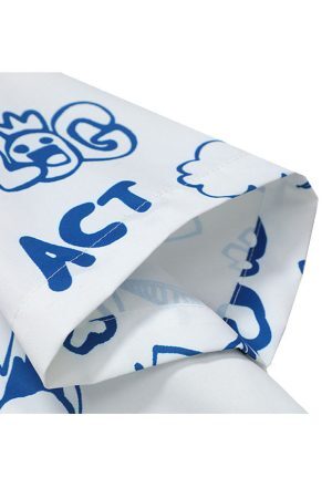 Style Core Aesthetics, New Style Trends Bulb Print Summer Shirts