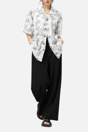 Style Core Aesthetics, New Style Trends Butterfly Short Sleeve Shirt