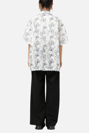 Style Core Aesthetics, New Style Trends Butterfly Short Sleeve Shirt