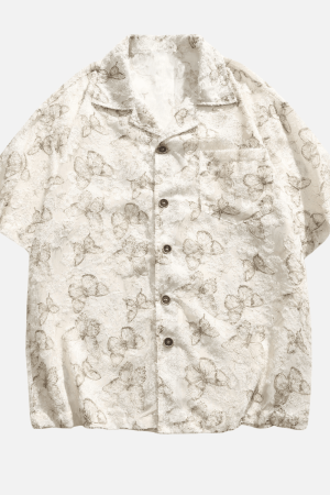 Style Core Aesthetics, New Style Trends Butterfly Short Sleeve Shirt