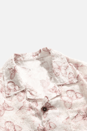 Style Core Aesthetics, New Style Trends Butterfly Short Sleeve Shirt