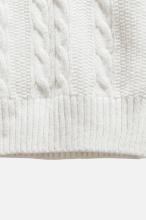 Style Core Aesthetics, New Style Trends Cable Knit Crewneck Sweater