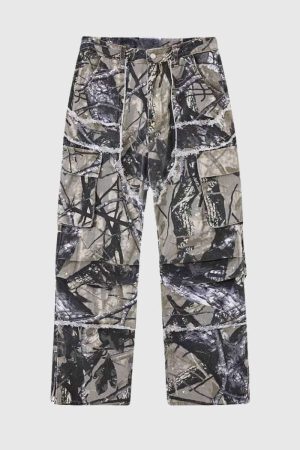 Style Core Aesthetics, New Style Trends Camo Baggy Cargo Pants