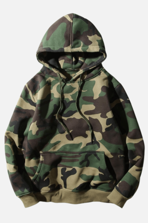 Style Core Aesthetics, New Style Trends Camo Loose Casual Hoodie