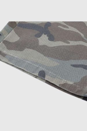 Style Core Aesthetics, New Style Trends Camouflage Patchwork Jeans