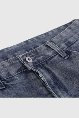 Style Core Aesthetics, New Style Trends Camouflage Patchwork Jeans