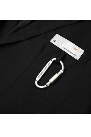 Style Core Aesthetics, New Style Trends Carabiner Decoration Leisure Blazer