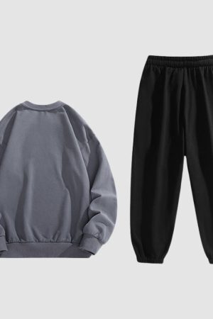 Style Core Aesthetics, New Style Trends Cartoon Casual Sweatshirt Sets