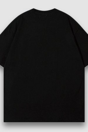 Style Core Aesthetics, New Style Trends Cartoon Cat Pattern Patch Tee