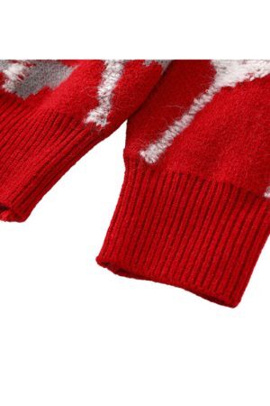 Style Core Aesthetics, New Style Trends Cartoon Cobweb Printed Knit Pullover