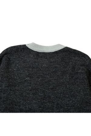 Style Core Aesthetics, New Style Trends Cartoon Dinosaur Embroidered Pullover