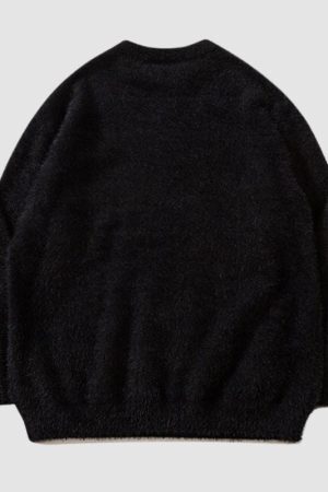 Style Core Aesthetics, New Style Trends Cartoon Doll Embroidered Pullover