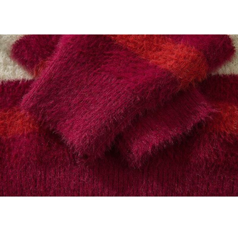 Style Core Aesthetics, New Style Trends Cartoon Dragon Striped Versatile Knit Sweater Style Core Aesthetics, New Style Trends Cartoon Dragon Striped Versatile Knit Sweater