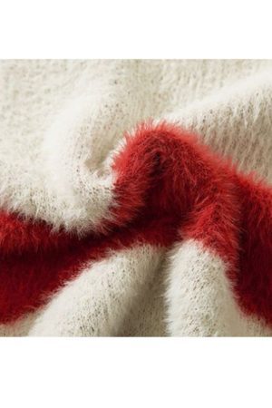 Style Core Aesthetics, New Style Trends Cartoon Dragon Striped Versatile Knit Sweater