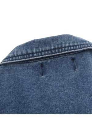 Style Core Aesthetics, New Style Trends Cartoon Embroidered Multi-Pocket Denim Jacket