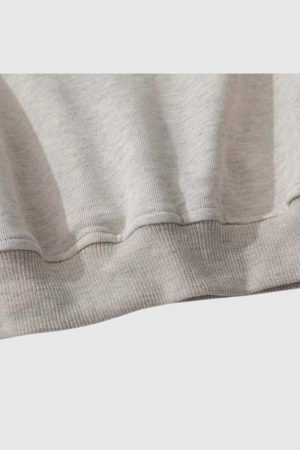 Style Core Aesthetics, New Style Trends Cartoon Embroidered Print Sweatshirt