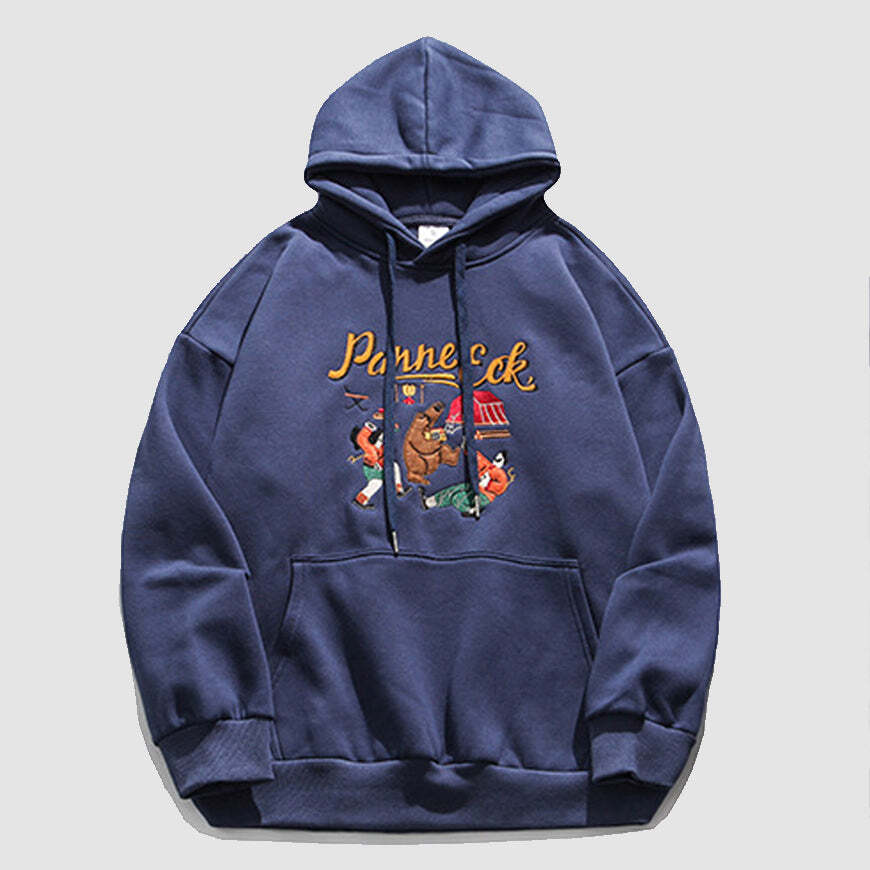 Style Core Aesthetics, New Style Trends Cartoon Embroidery Hoodie Style Core Aesthetics, New Style Trends Cartoon Embroidery Hoodie
