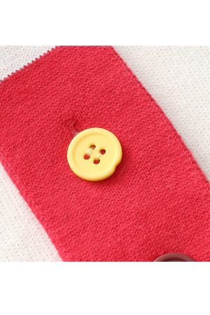 Style Core Aesthetics, New Style Trends Cartoon Embroidery Striped Scarf