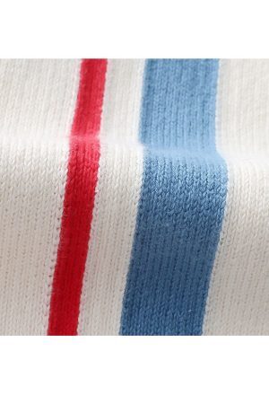 Style Core Aesthetics, New Style Trends Cartoon Embroidery Striped Scarf