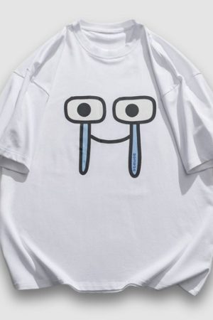 Style Core Aesthetics, New Style Trends Cartoon Emoticon Printed Tee