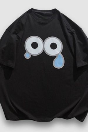 Style Core Aesthetics, New Style Trends Cartoon Emoticon Printed Tee