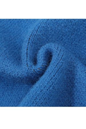 Style Core Aesthetics, New Style Trends Cartoon Eyes Jacquard Sweater Vest