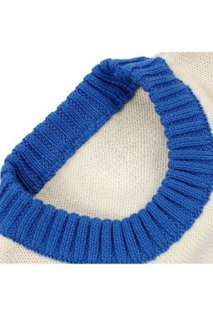 Style Core Aesthetics, New Style Trends Cartoon Pattern Color Contrast Design Sweater