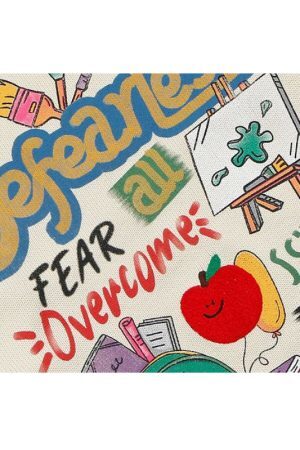 Style Core Aesthetics, New Style Trends Cartoon Pattern Color Contrast Design Sweater