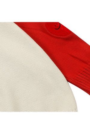 Style Core Aesthetics, New Style Trends Cartoon Pattern Color Contrast Design Sweater