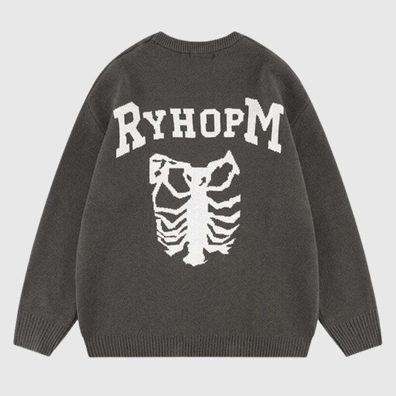 Style Core Aesthetics, New Style Trends Cartoon Pattern Printed Knit Pullover Style Core Aesthetics, New Style Trends Cartoon Pattern Printed Knit Pullover