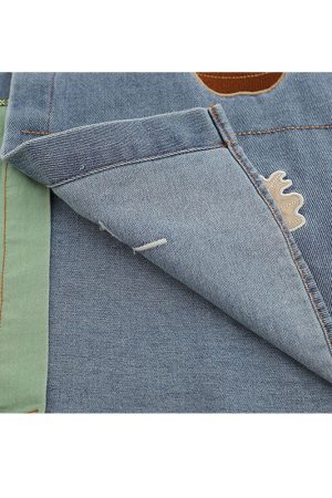 Style Core Aesthetics, New Style Trends Cartoon Plant Denim Shirts