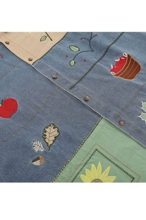 Style Core Aesthetics, New Style Trends Cartoon Plant Denim Shirts