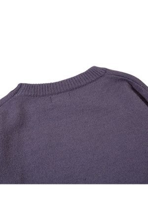 Style Core Aesthetics, New Style Trends Cartoon Rabbit Pattern Embroidered Pullover